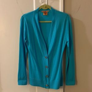 Tory Burch V neck cardigan, size M
